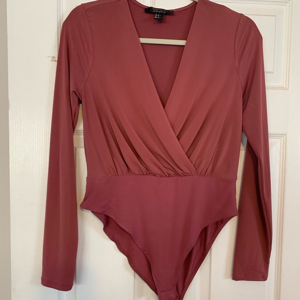 F21 Mauve Bodysuit XL